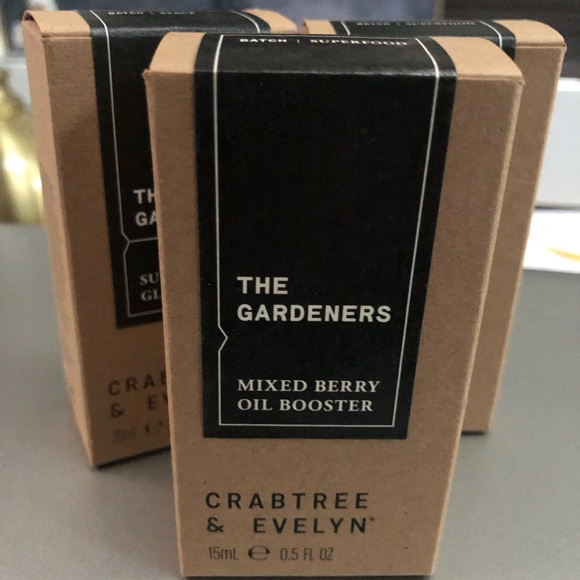 Set 3 CRABTREE EVELYN GARDENER Greens Oil Booster+Mixed Berry+Sunbeam Glow Drops - Picture 10 of 11